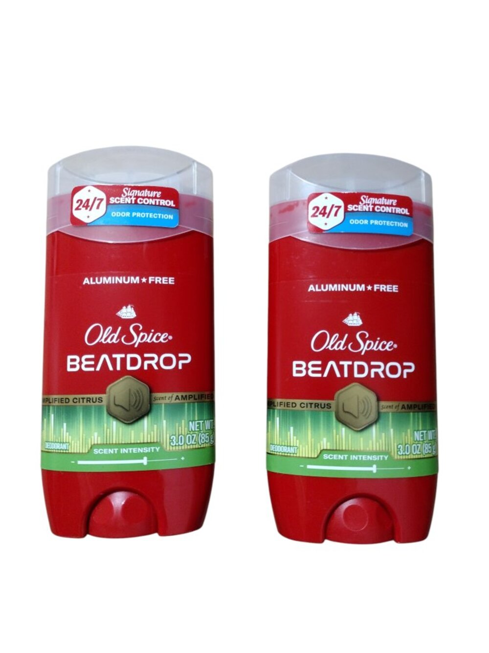 Old Spice 2 Pack Beatdrop Aluminum Free Deodorant Citrus Green Bergamot 3oz Each